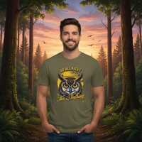 Up All Night for Nothing Fun Owl T-Shirt - Vintage Vibes, Unisex Fit, Eco-Friendly
