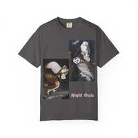 Night Owls Graphic T-Shirt, Cool Owl Tee for Animal Lovers, Perfect Gift for Nature Enthusiasts, Ide
