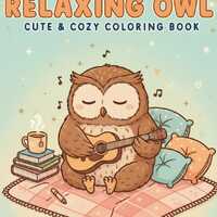 Relaxing Owl Coloring Pages – 25 Cozy & Cute Printable PDF for Stress Relief, Mindfulness,