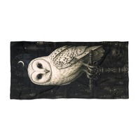Apothecary Owl Beach Towel