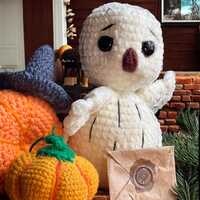 Magical Owl Plush with Letter – Harry Potter Inspired Soft Toy - a letter with a random fictio