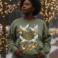 Owl Holiday Delivery Sweatshirt, Festive Magic School Wizard Parody Jumper, Christmas Gift for Potte