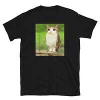 Meowl Cat Owl Shirt, Funny Animal Hybrid Graphic Tee