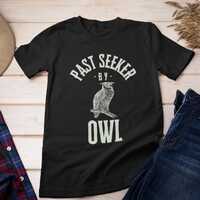 Past Seeker Owl T-Shirt - History Teacher Gift - Unisex History Lover Tee - Turtle Lover - Ancient C