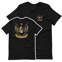 NIGHT WATCH Emblem – Spartan Skull with Owl Wings, Warrior Guardian Military Design Unisex t-s