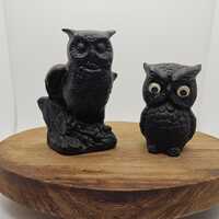 2 Black Owl Figurines - Choose One or Save When You Buy Both