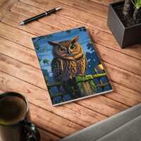 Owl Notebook: A5 Lined Journal, 150 Pages