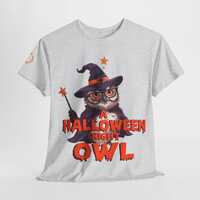 Halloween Owl T-Shirt: Wizard Costume Tee - Funny Halloween Top