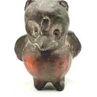 Vintage Handmade Clay Owl Whistle from France