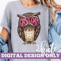Owls game day png, green school spirit design, owls football png, game day design, team spirit, scho