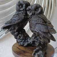Stunning detailed owl figures ornament