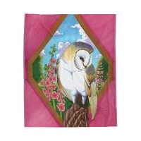 Spring Owl - Throw Blanket