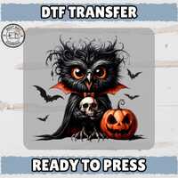 Cute Halloween Vampire Owl DTF Transfer for Family Shirts & Hoodies - Ready To Press Iron-On Got