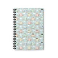 Cute Owl Spiral Notebook for Kids, Colorful Journal for School, Kids Stationery, Birthday Gift, Back