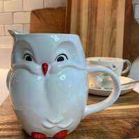 Goebel Porcelain Owl Pitcher