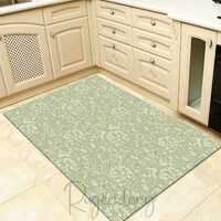 Woodland Rug, Nature Carpet, Deer and Owl Pattern Mat, Botanical Floral Rug