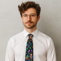 Vintage Addiction Multicolor 100% Silk Owls Birds Print Necktie