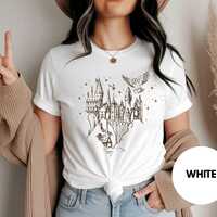 Magical Castle Shirt: Owl & Stars Graphic Tee, Witchy Book Lover Gift