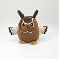 Clifford the Horned Owl Borb Plush, Anxiety Plushie, Handmade Toy