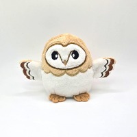 Cleo the Barn Owl Borb Plush, Handmade Toy, Gift for Bird Lover