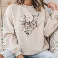 Wizard Castle Owl Sweatshirt: Magical Fantasycore Pullover