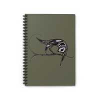 Native American Owl Spiral Notebook: Totem Tails Hand-Drawn Journal
