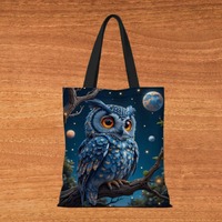 Owl Tote Bag - cute & functional - reusable shopping bag