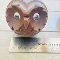 MCM Vingtage Wooden Owls Set of 2