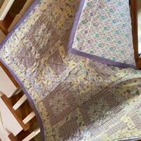 Purple owl themed quilt