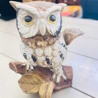 Vintage Homco Ceramic Owl Figurine