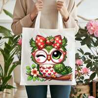 Christmas Owl PNG Holiday Clipart with Red Glasses and Bow Kawaii Owl Sublimation