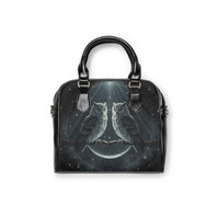Mystic Harmony Owls Shoulder Bag - PU Leather Bag - Gift for Zodiac Lover - Celestial Wonder Bags