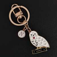 White Owl Bag Charm: Bird Dual-Purpose Pin