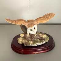 Porcelain Barn Owl Ornament / Ornathologist Present / Twitcher /  Gift / Christmas Present