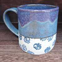 Handmade ceramic owl mug