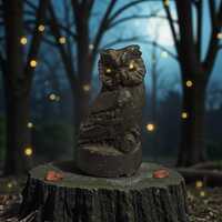 Owl Charcoal Hand-Crafted Figurine