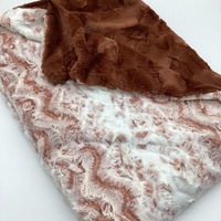Snowy Owl Minky Rust Luxe Throw/Adult/Teen/Kid  Lap Boanket/Woodland