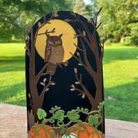 Owl Halloween Pop Up card