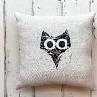 Small Decorative Owl Pillow
