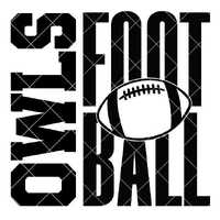 Owls Football - SVG/DXF/PNG file for cutting machines and sublimation - Customizable for you school/