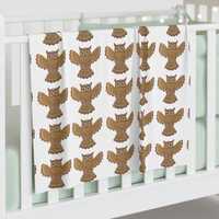 Cozy Owl Baby Swaddle Blanket | Perfect for Baby Showers, Newborn Photos, Nursery Decor, Gifting, an