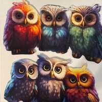 Magnificent Owls - Iron On Fabric Appliques
