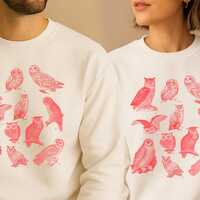 Vintage Owl Sweatshirt, Cottagecore Graphic Tee, Retro Birdwatching Sweatshirt, Nature Wildlife Top,