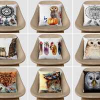 Owl Pillow Cover, Dream Catcher Cushion Cover, Baby Owls Cushions, Thanksgiving Dinner Party, Autumn