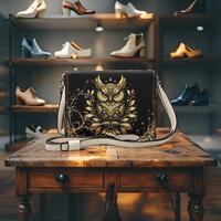 Golden Owl Book Purse: Luxury Faux Leather Crossbody Bag,読書 バッグ 독서 가방