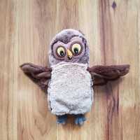 IKEA Vandring UGGLA Owl Plush Hand Puppet Brown Bird Soft Toy Vintage Rare Disontinued Retired Embro