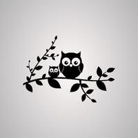 Owl SVG | Cute Owl Silhouette PNG | Woodland Animal Clipart