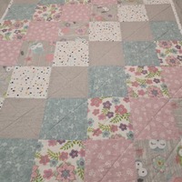 Baby Quilt- Pink Owl