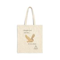 Snowy Owl Pun Tote Bag - A Real Hoot