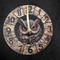 Owl Clock - Sublimation Printed Analog Wall Clocks &ndash; Unique Decorative Clock for Any Room